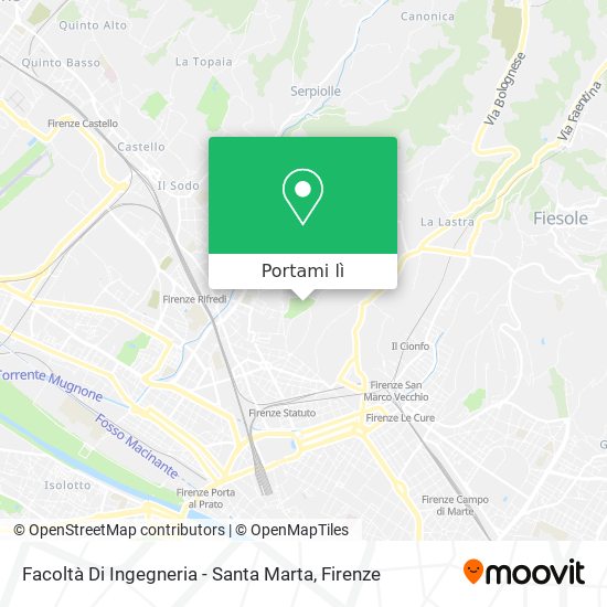 Mappa Facoltà Di Ingegneria - Santa Marta