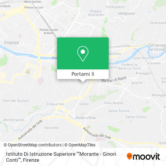 Mappa Istituto Di Istruzione Superiore ""Morante - Ginori Conti""