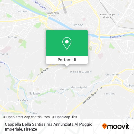 Mappa Cappella Della Santissima Annunziata Al Poggio Imperiale