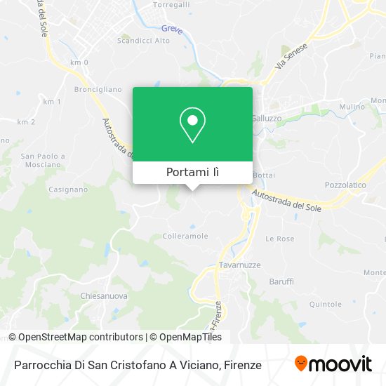 Mappa Parrocchia Di San Cristofano A Viciano