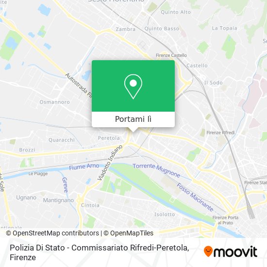 Mappa Polizia Di Stato - Commissariato Rifredi-Peretola