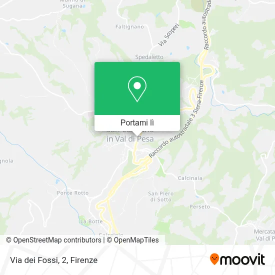 Mappa Via dei Fossi, 2