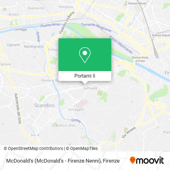 Mappa McDonald's (McDonald's - Firenze Nenni)