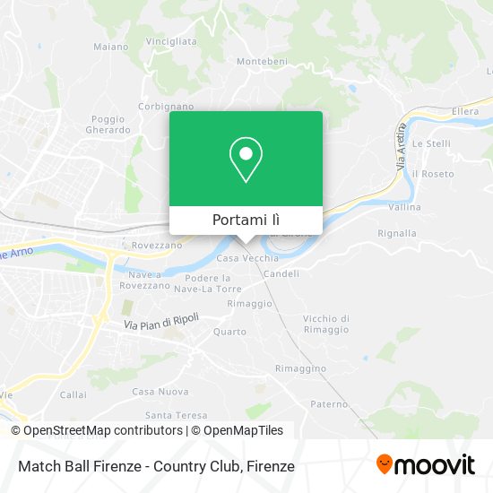 Mappa Match Ball Firenze - Country Club