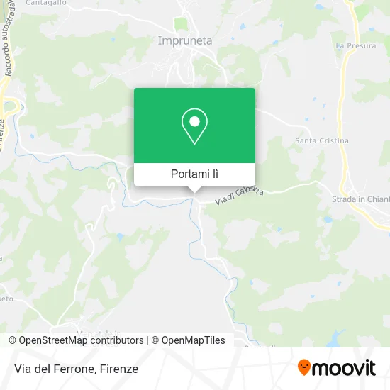 Mappa Via del Ferrone