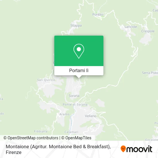 Mappa Montaione (Agritur. Montaione Bed & Breakfast)