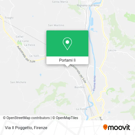 Mappa Via Il Poggetto