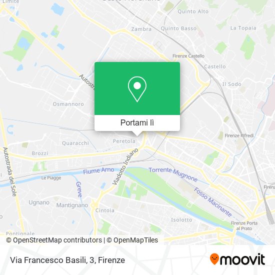 Mappa Via Francesco Basili, 3