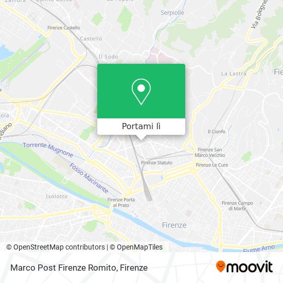 Mappa Marco Post Firenze Romito