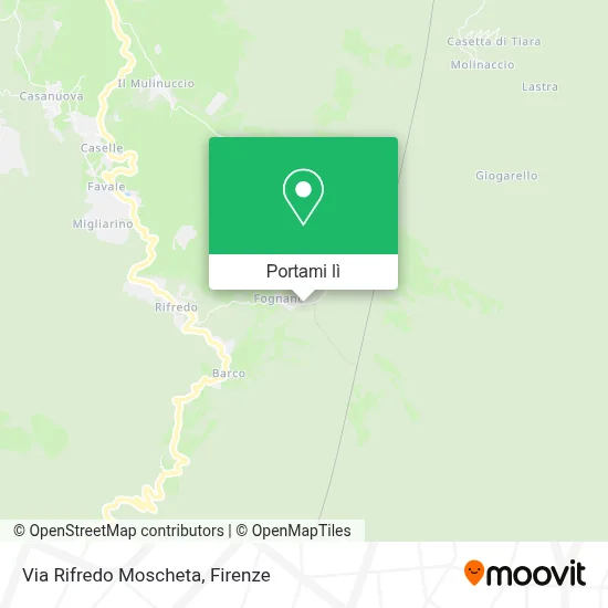 Mappa Via Rifredo Moscheta