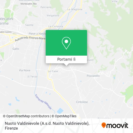 Mappa Nuoto Valdinievole (A.s.d. Nuoto Valdinievole)