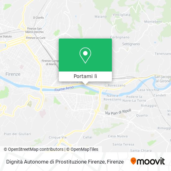 Mappa Dignità Autonome di Prostituzione Firenze