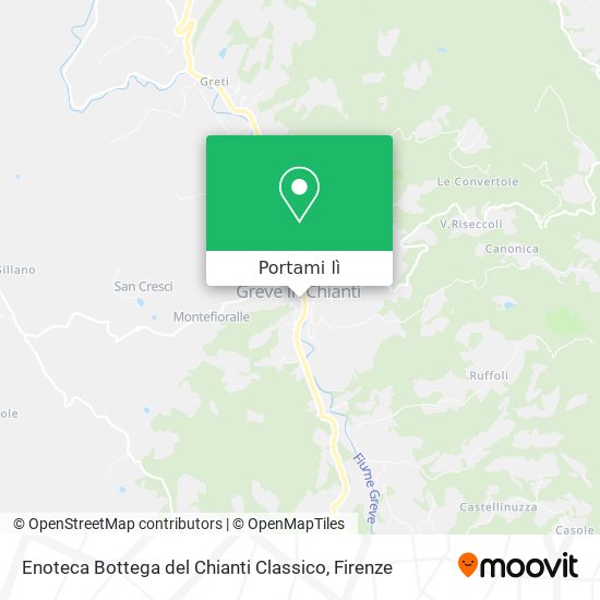 Mappa Enoteca Bottega del Chianti Classico