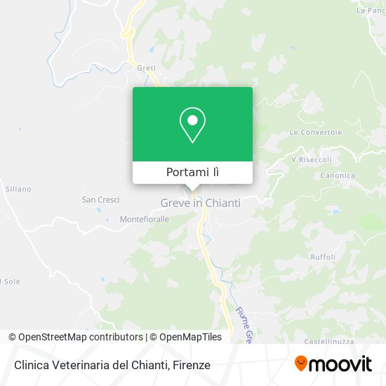 Mappa Clinica Veterinaria del Chianti