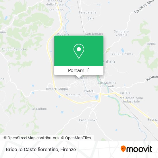 Mappa Brico Io Castelfiorentino