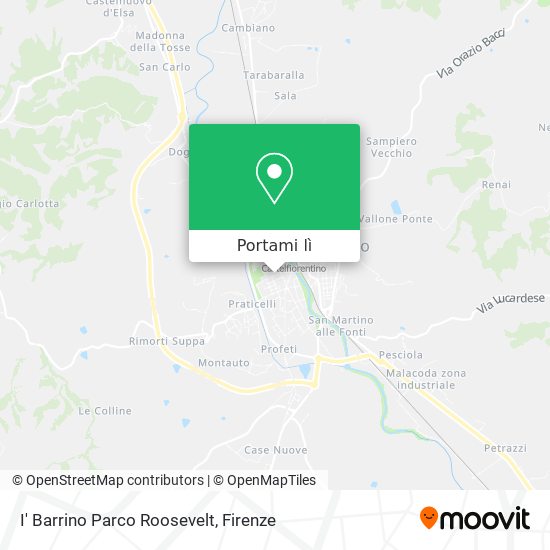 Mappa I' Barrino Parco Roosevelt