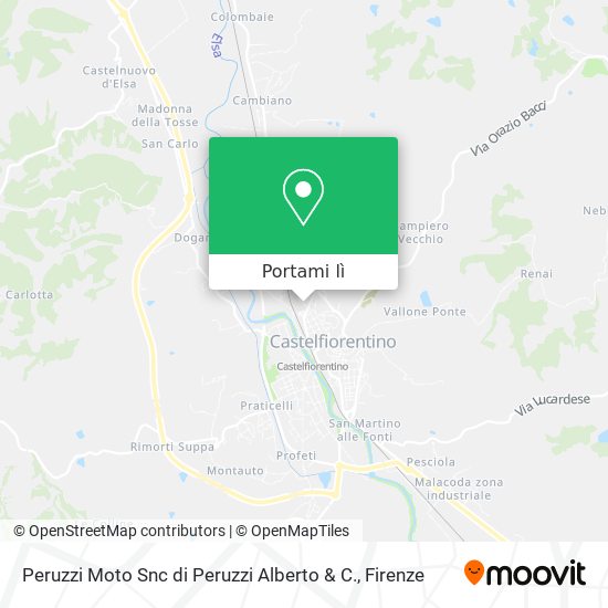 Mappa Peruzzi Moto Snc di Peruzzi Alberto & C.