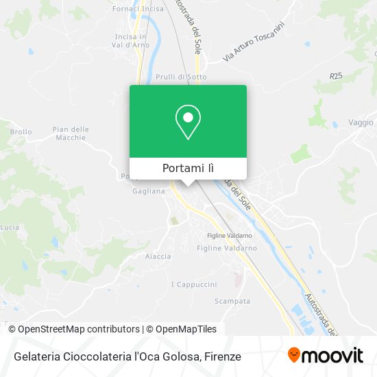 Mappa Gelateria Cioccolateria l'Oca Golosa