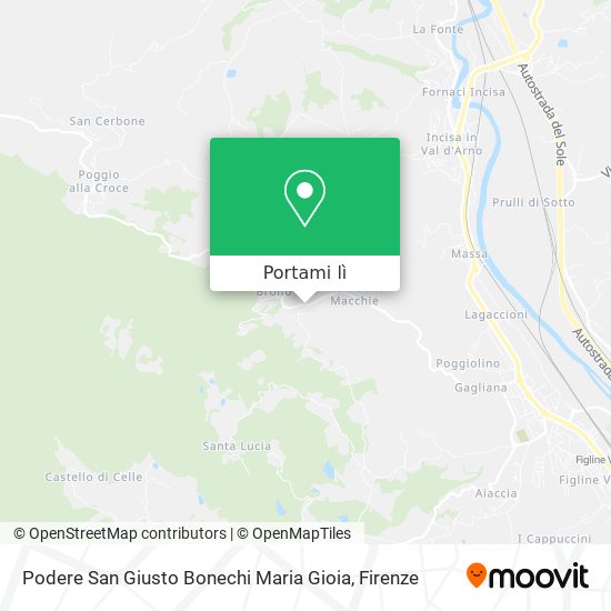 Mappa Podere San Giusto Bonechi Maria Gioia