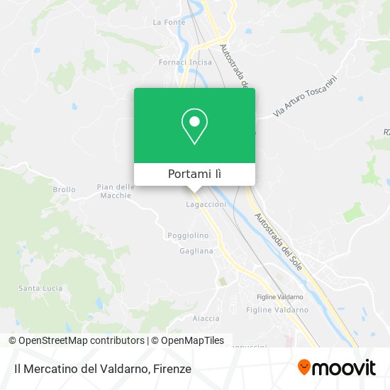 Mappa Il Mercatino del Valdarno