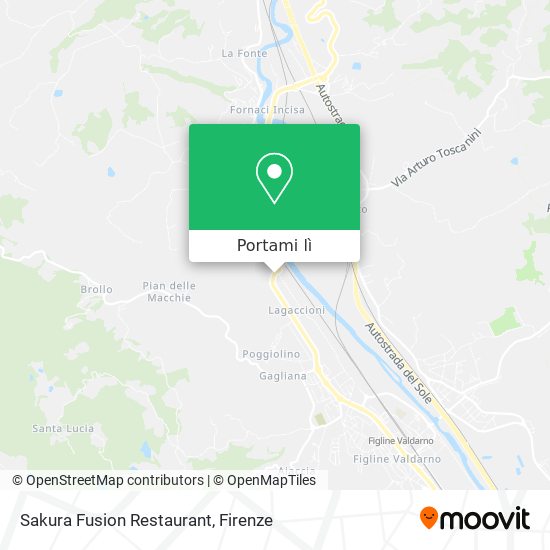 Mappa Sakura Fusion Restaurant