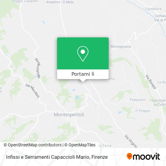 Mappa Infissi e Serramenti Capaccioli Mario