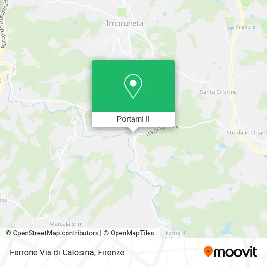 Mappa Ferrone Via di Calosina