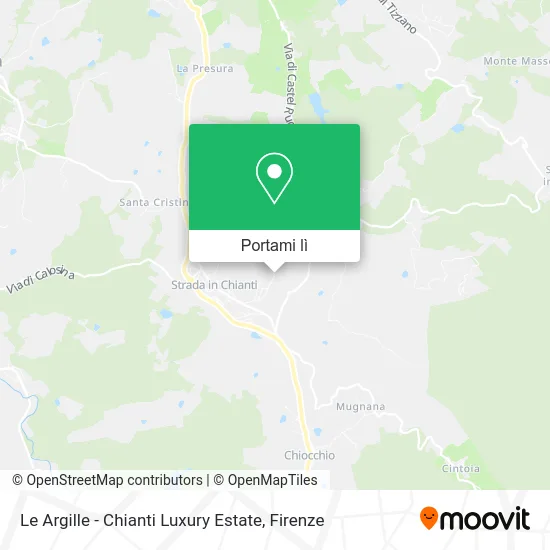 Mappa Le Argille - Chianti Luxury Estate