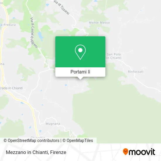 Mappa Mezzano in Chianti