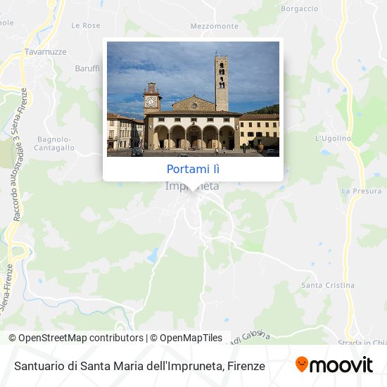 Mappa Santuario di Santa Maria dell'Impruneta