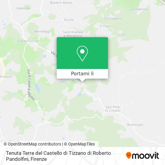 Mappa Tenuta Terre del Castello di Tizzano di Roberto Pandolfini