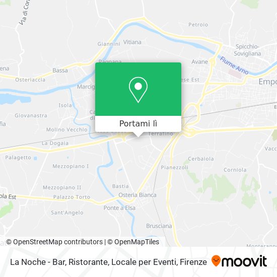 Mappa La Noche - Bar, Ristorante, Locale per Eventi