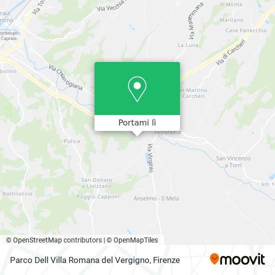 Mappa Parco Dell Villa Romana del Vergigno