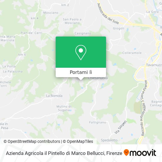 Mappa Azienda Agricola il Pintello di Marco Bellucci