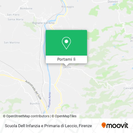 Mappa Scuola Dell Infanzia e Primaria di Leccio