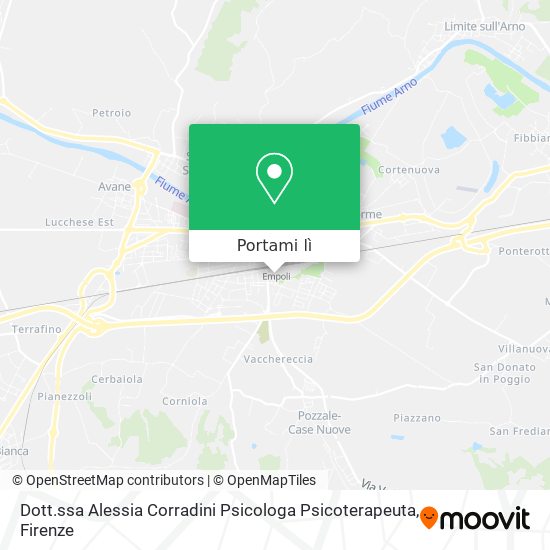 Mappa Dott.ssa Alessia Corradini Psicologa Psicoterapeuta