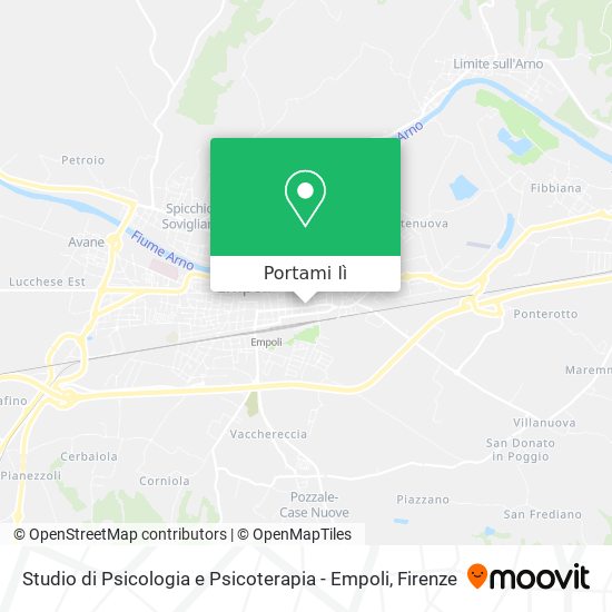 Mappa Studio di Psicologia e Psicoterapia - Empoli