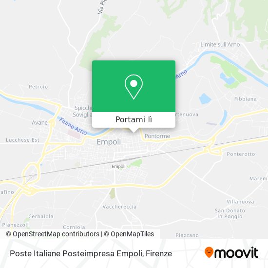 Mappa Poste Italiane Posteimpresa Empoli