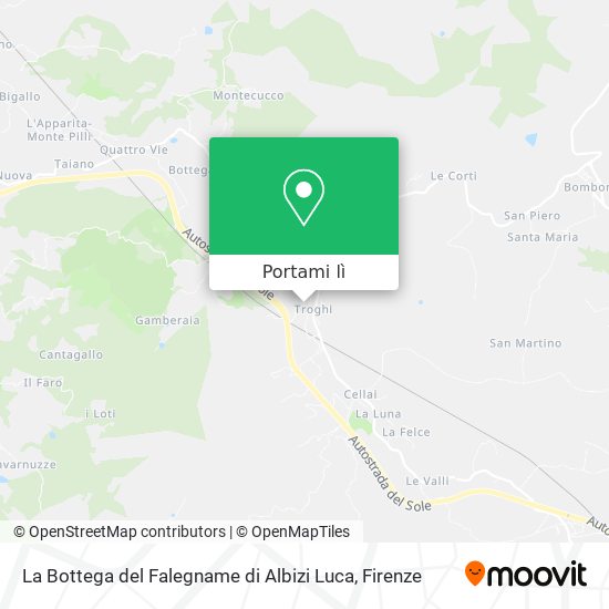 Mappa La Bottega del Falegname di Albizi Luca