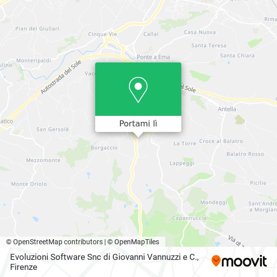 Mappa Evoluzioni Software Snc di Giovanni Vannuzzi e C.