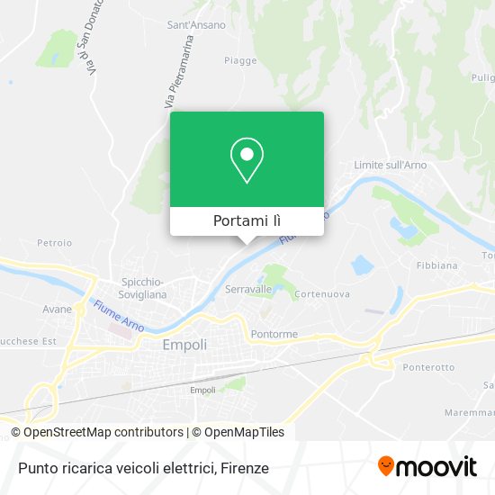 Mappa Punto ricarica veicoli elettrici