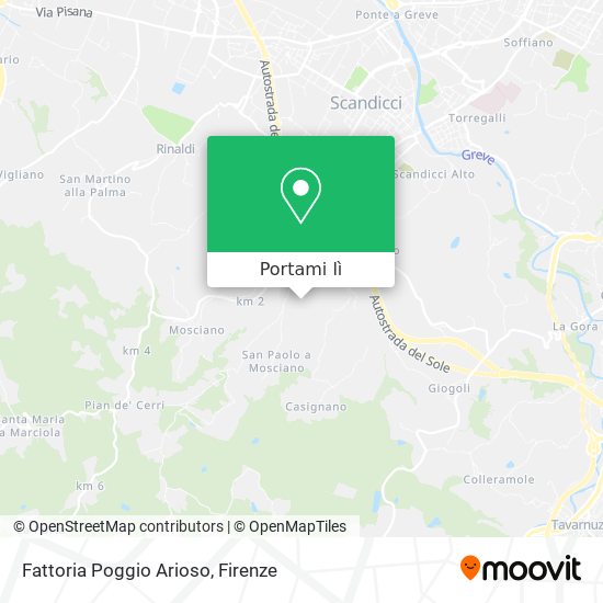 Mappa Fattoria Poggio Arioso