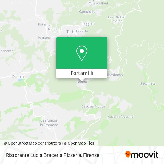 Mappa Ristorante Lucia Braceria Pizzeria