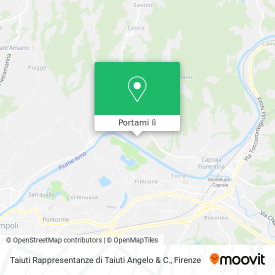 Mappa Taiuti Rappresentanze di Taiuti Angelo & C.