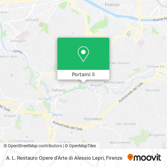 Mappa A. L. Restauro Opere d'Arte di Alessio Lepri