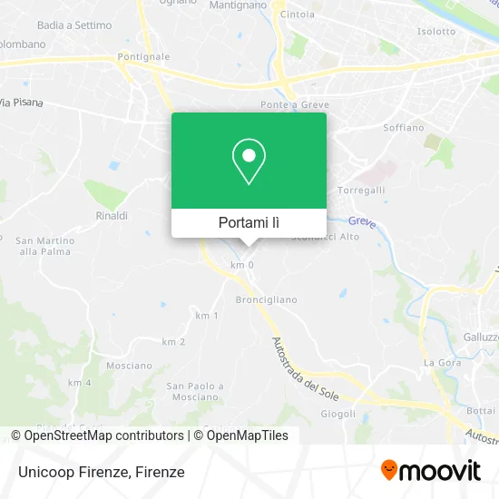 Mappa Unicoop Firenze
