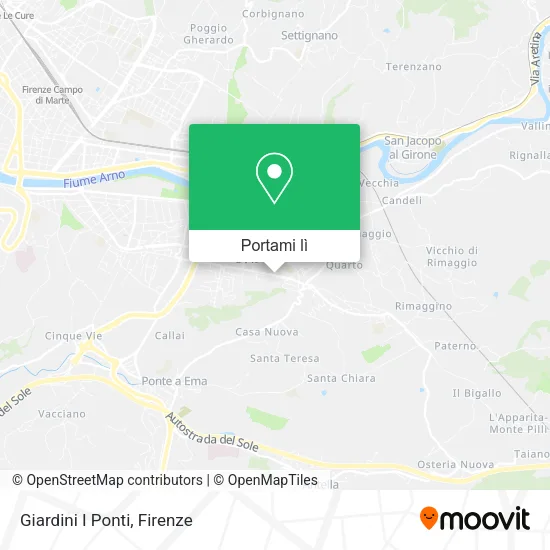 Mappa Giardini I Ponti