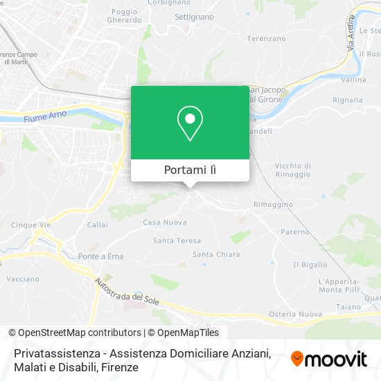 Mappa Privatassistenza - Assistenza Domiciliare Anziani, Malati e Disabili