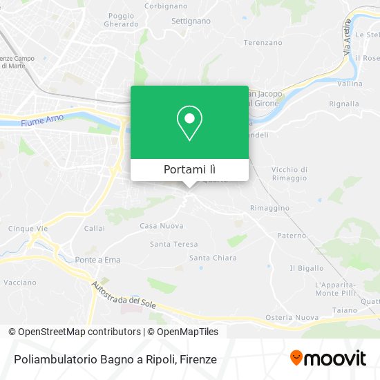 Mappa Poliambulatorio Bagno a Ripoli