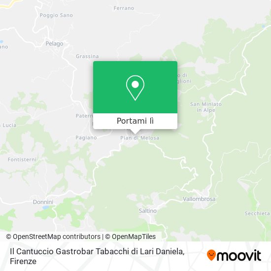 Mappa Il Cantuccio Gastrobar Tabacchi di Lari Daniela
